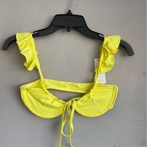 NWT Yellow, Frankie’s Bikinis top